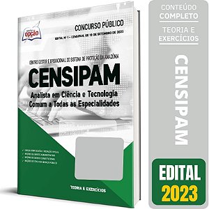Apostila CENSIPAM 2023 - Analista em Ciência e Tecnologia - Comum