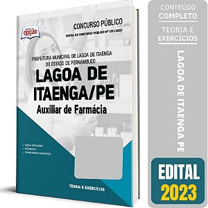 Apostila Prefeitura de Lagoa de Itaenga PE 2023 - Auxiliar de Farmácia