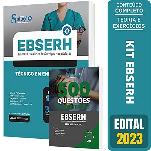 Kit Apostila Ebserh 2023 - Técnico Em Enfermagem + Caderno De Questões