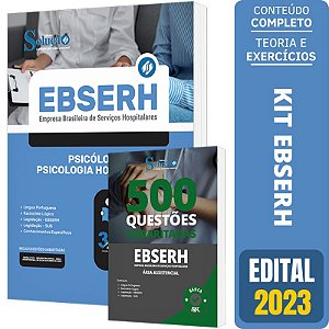 Kit Apostila Ebserh 2023 - Psicólogo + Caderno De Questões