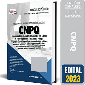 Apostila CNPQ 2023 - Comum Analista em Ciência e Tecnologia Pleno I e Analista Pleno I