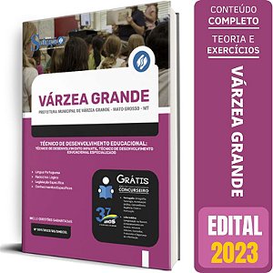Apostila Prefeitura de Várzea Grande - MT 2023 - Técnico de Desenvolvimento Educacional