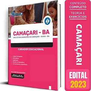 Apostila Prefeitura de Camaçari BA 2023 - Cuidador Educacional