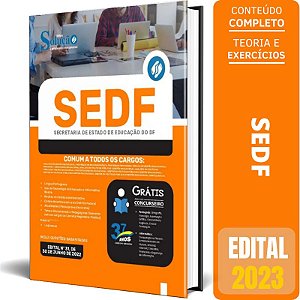 Apostila Concurso SEDF 2023 - Comum a Todos os Cargos