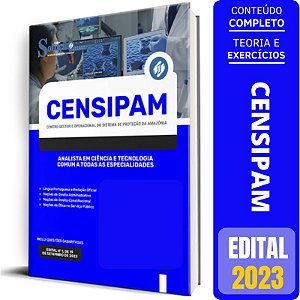 Apostila CENSIPAM 2023 - Analista em Ciência e Tecnologia - Comum a Todas as Especialidades