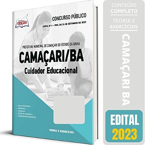 Apostila Prefeitura de Camaçari BA 2023 - Cuidador Educacional
