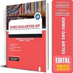 Apostila Prefeitura de Embu das Artes SP 2023 - Professor de Educação Básica I - PEB I