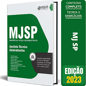 Apostila MJSP 2023 - Analista Técnico Administrativo - Ministério da Justiça e Segurança Pública