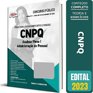 Apostila CNPQ 2023 - Analista Pleno I Administração de Pessoal