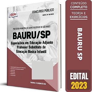 Apostila Prefeitura de Bauru SP 2023 - Professor Substituto de Educação Básica Infa