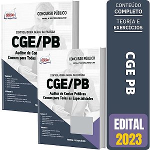 Apostila CGE PB 2023 - Auditor de Contas Públicas - Comum para Todas as Especialidades
