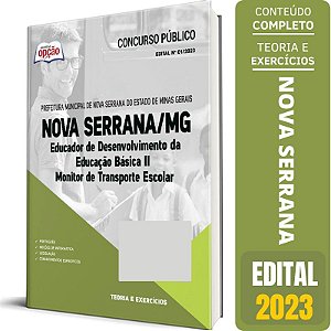 Apostila Prefeitura de Nova Serrana MG 2023 - Monitor de Transport
