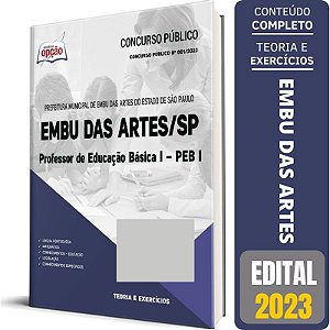 Apostila Prefeitura de Embu das Artes SP 2023 - Professor de Educação Básica I - PEB I
