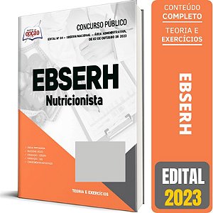 Apostila Concurso EBSERH 2023 - Nutricionista