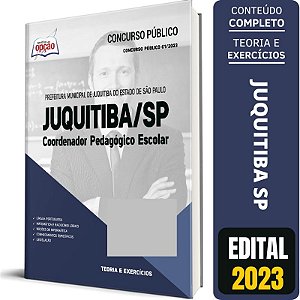 Apostila Juquitiba SP 2023 - Coordenador Pedagógico Escolar