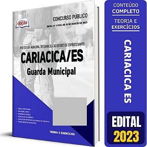 Apostila Prefeitura de Cariacica ES 2023 - Guarda Municipal