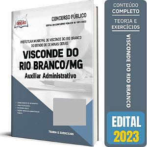 Apostila Visconde do Rio Branco MG 2023 - Auxiliar Administrativo