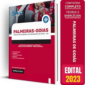 Apostila Prefeitura de Palmeiras de Goiás GO 2023 - Motorista