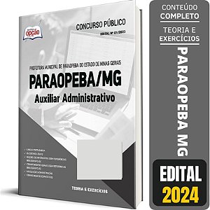 Apostila Prefeitura de Paraopeba MG 2023 - Auxiliar Administrativo