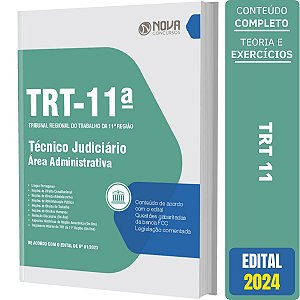 Apostila TRT 11 2023 - Técnico Judiciário - Área Administrativa