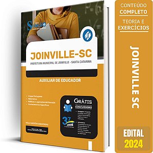 Apostila Prefeitura de Joinville SC 2023 - Auxiliar de Educador