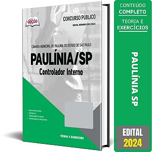 Apostila Câmara de Paulínia SP 2024 - Controlador Interno
