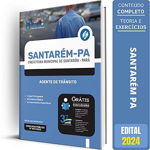 Apostila Prefeitura de Santarém PA 2024 - Agente de Trânsito