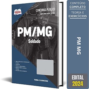 Apostila PM MG 2024 - Soldado PM - Editora Opção