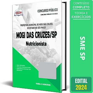Apostila Prefeitura de Mogi das Cruzes SP 2024 - Nutricionista