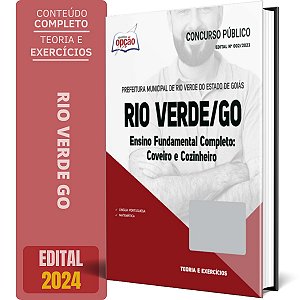 Apostila Concurso Rio Verde Go 2024 - Ensino Fundamental Completo
