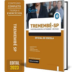 Apostila Prefeitura de Tremembé SP 2024 - Oficial de Escola