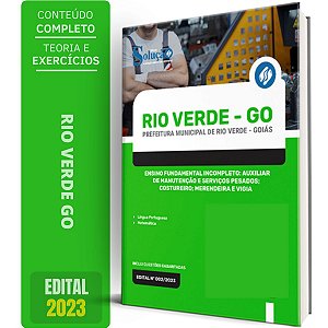 Apostila Prefeitura de Rio Verde GO 2024 - Ensino Fundamental Incompleto