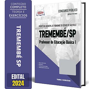 Apostila Prefeitura de Tremembé SP 2024 - Professor de Educação Básica I