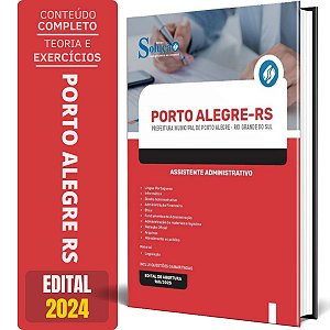Apostila Concurso Porto Alegre RS 2024 -  Assistente Administrativo