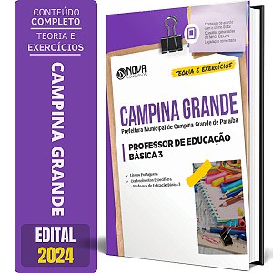 Apostila Prefeitura de Campina Grande PB 2024 - Professor de Educação Básica 3