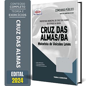 Apostila Prefeitura de Cruz das Almas BA 2024 - Motorista de Veículos Leves