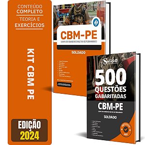 Kit Apostila CBM PE 2024 - Soldado + Caderno de Testes