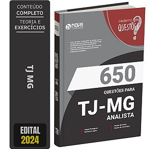 Livro de Questões Gabaritadas TJ MG 2024 - Analista