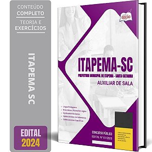 Apostila Prefeitura de Itapema SC 2024 - Auxiliar de Sala