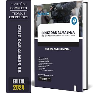 Apostila Prefeitura de Cruz das Almas BA 2024 - Guarda Civil Municipal