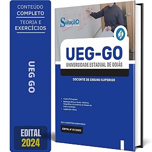 Apostila UEG GO 2024 - Docente de Ensino Superior