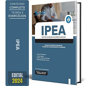 Apostila IPEA 2024 - Comum às Especialidades de Técnico de Planejamento e Pesquisa