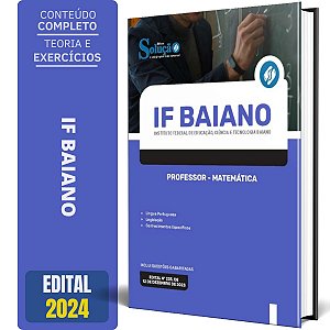 Apostila IF Baiano 2024 - Professor - Matemática