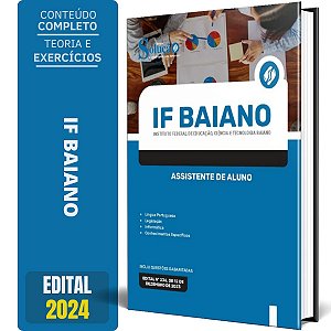 Apostila IF Baiano 2024 - Assistente de Aluno
