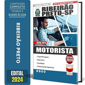 Apostila Concurso RIBEIRÃO PRETO SP 2024 - MOTORISTA