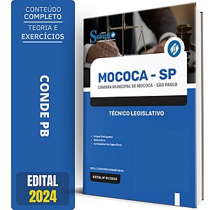Apostila Câmara de Mococa SP 2024 - Técnico Legislativo