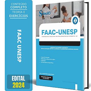 Apostila UNESP (FAAC - Câmpus Bauru) 2024 - Assistente de Suporte Acadêmico II