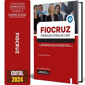 Apostila FIOCRUZ 2024 - Gestão de Pessoas/UF (RJ) - Analista de Gestão em Saúde