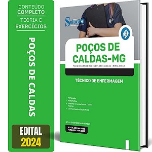 Apostila Prefeitura de Poços de Caldas MG 2024 - Técnico De Enfermagem