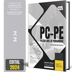 Apostila Concurso PC PE 2024 - Escrivão de Polícia